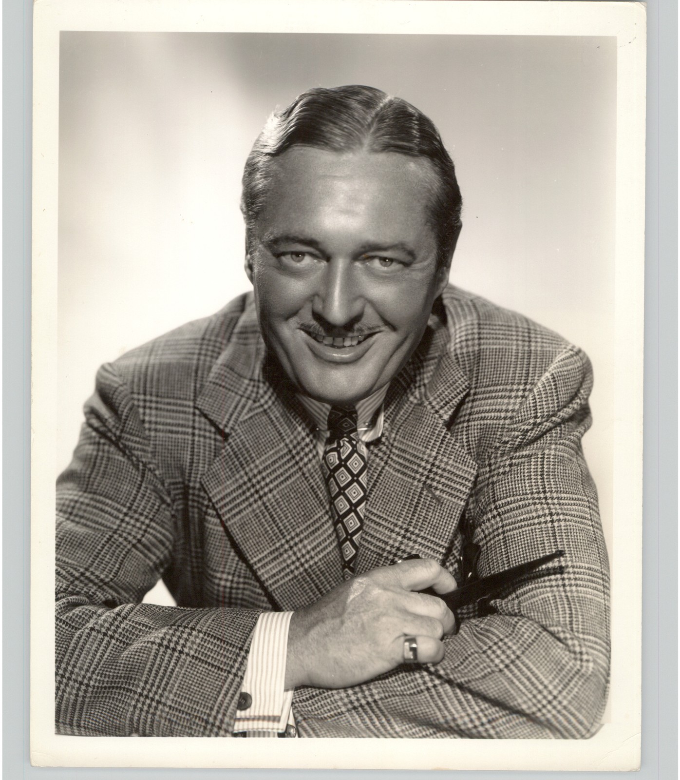 Vaudeville & Hollywood Film Actor Edmund Lowe Portrait 1940s Press Photo