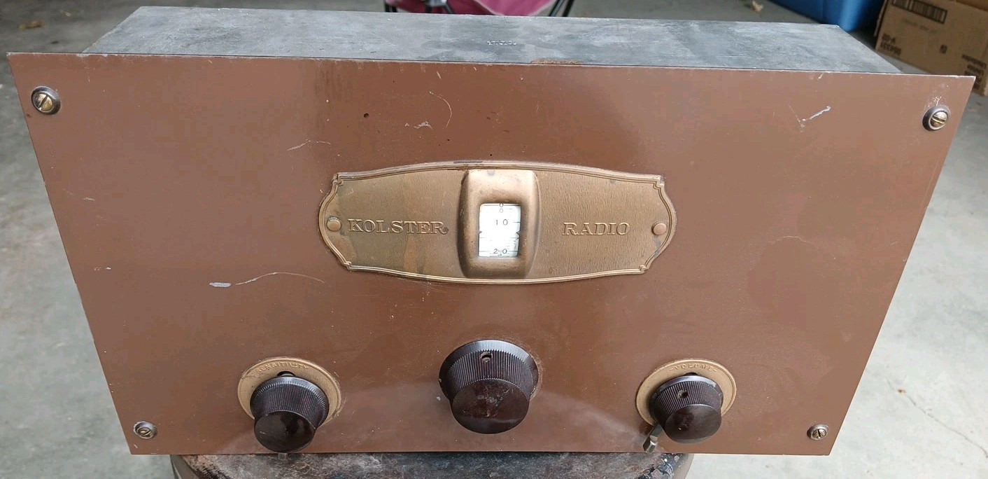 vintage KOLSTER RADIO For parts Or Repair Untested CHASSIS (Maybe Model 6D ?)
