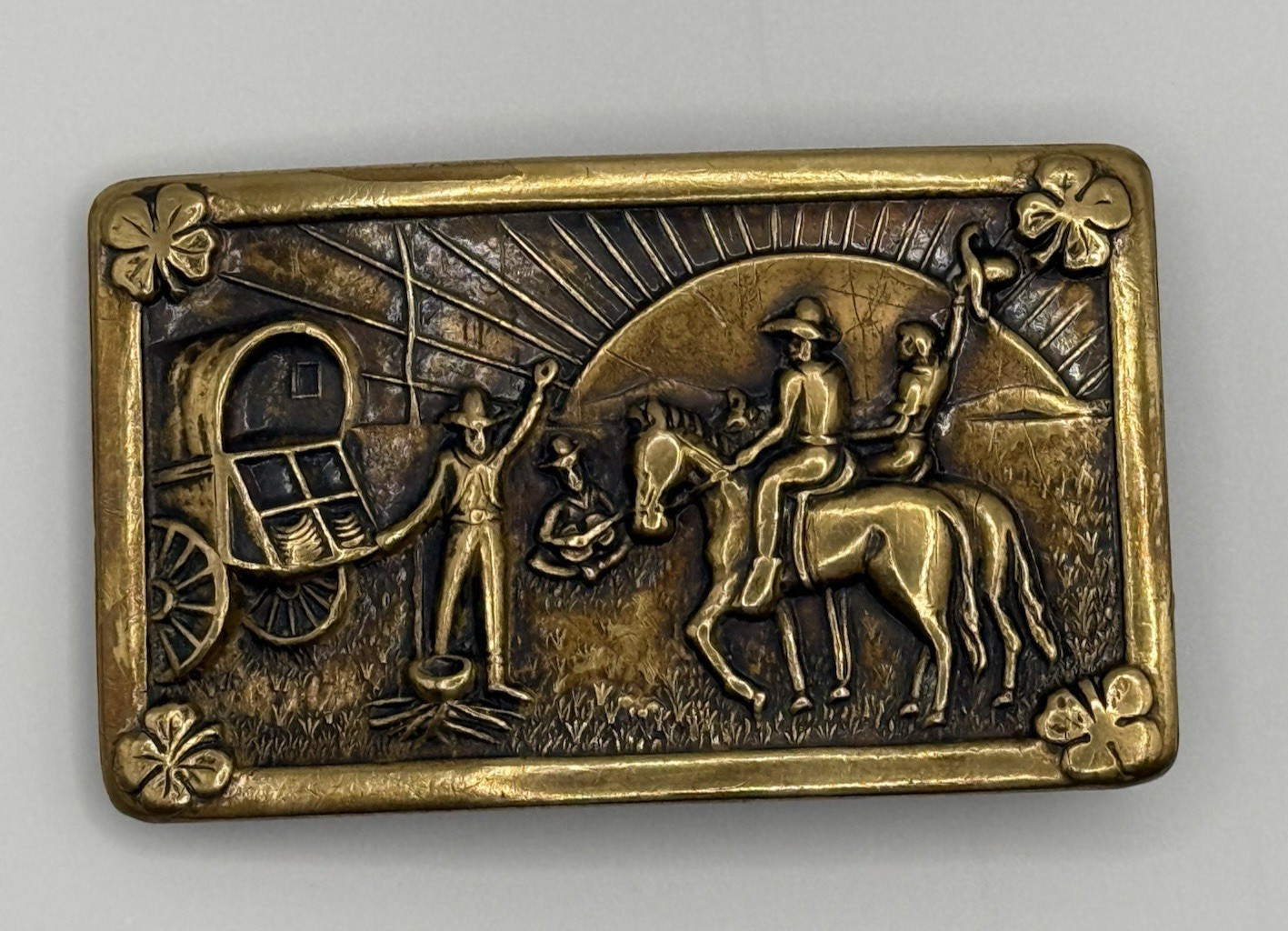 Rare Vintage 1950s Gretsch 6130 Roundup Guitar Belt Buckle - Adolph Vogel Brass Rare Vintage 1950s Gretsch 6130 Roundup Guitar Belt Buckle - Adolph Vogel Brass