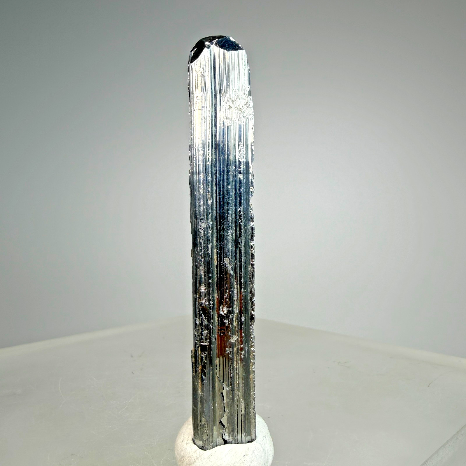Nice Sharp Stibnite Crystal: Wuning Mine, Qingjiang, Jiangxi, China- Classic Nice Sharp Stibnite Crystal: Wuning Mine, Qingjiang, Jiangxi, China- Classic
