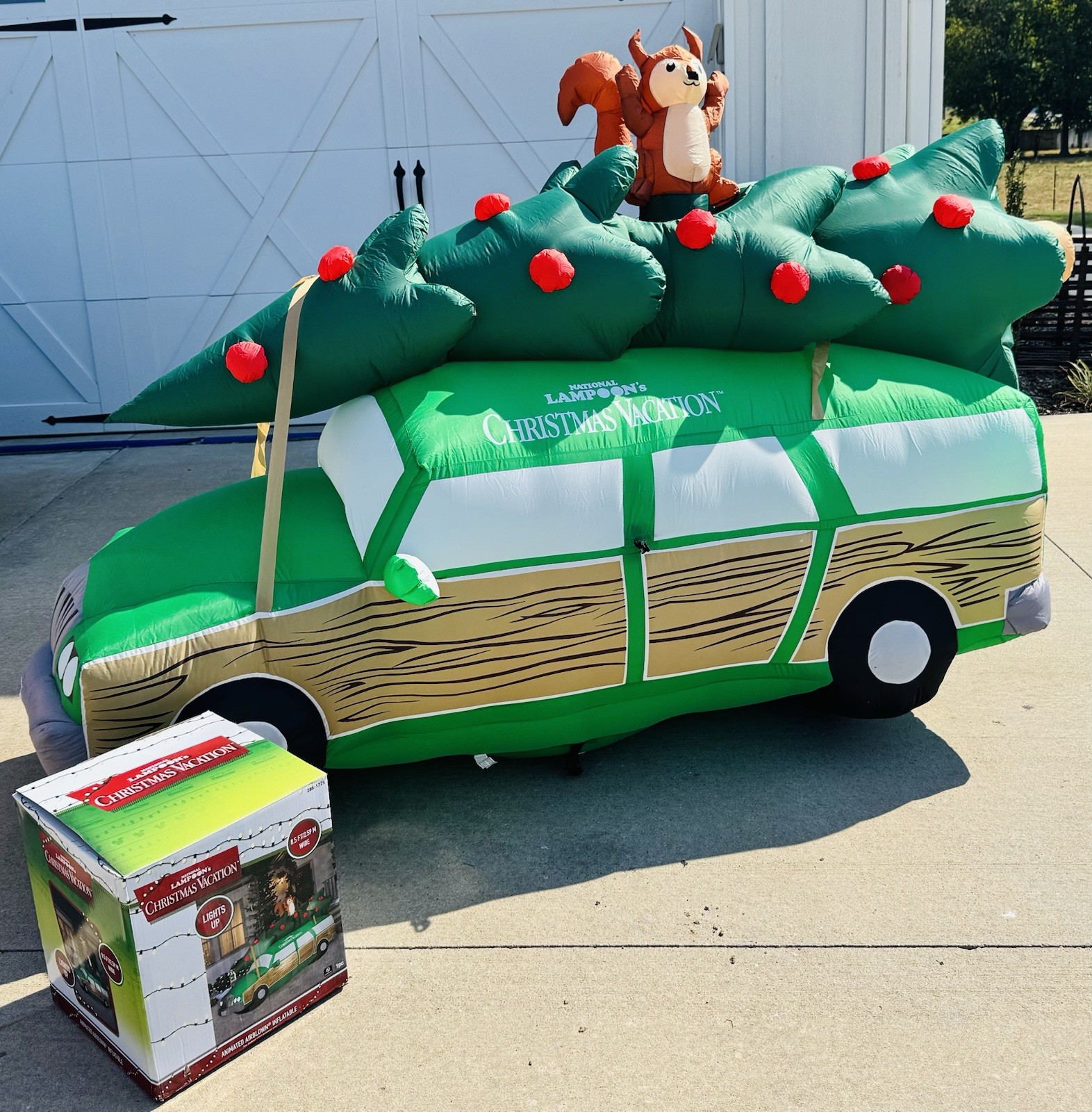 National Lampoons Christmas Vacation 8ft Inflatable Clark Griswold Station Wagon National Lampoons Christmas Vacation 8ft Inflatable Clark Griswold Station Wagon
