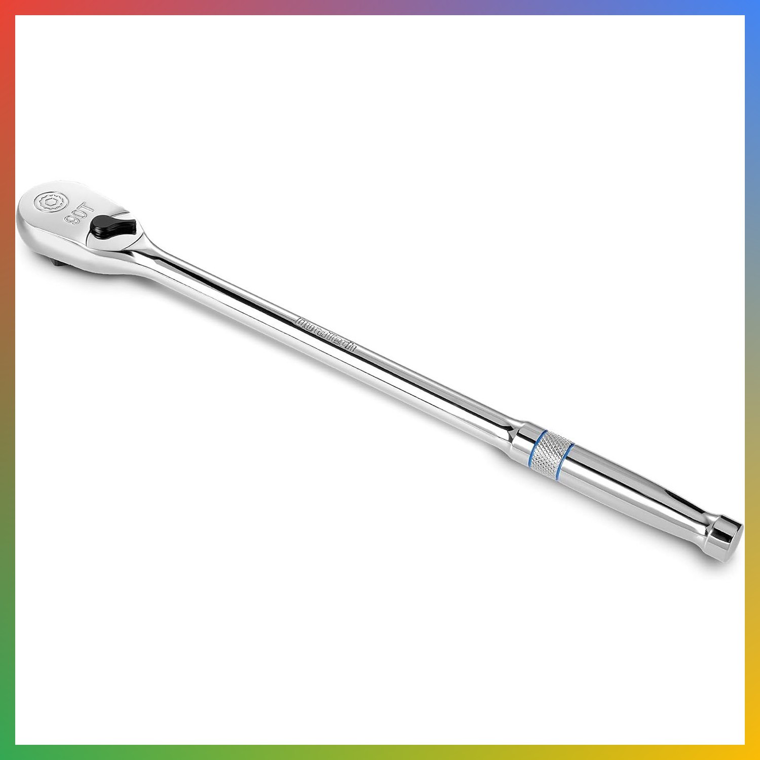 Extra Long Handle 1/2-Inch Drive Ratchet, 90-Tooth Ratchet Wrench Extra Long Handle 1/2-Inch Drive Ratchet, 90-Tooth Ratchet Wrench
