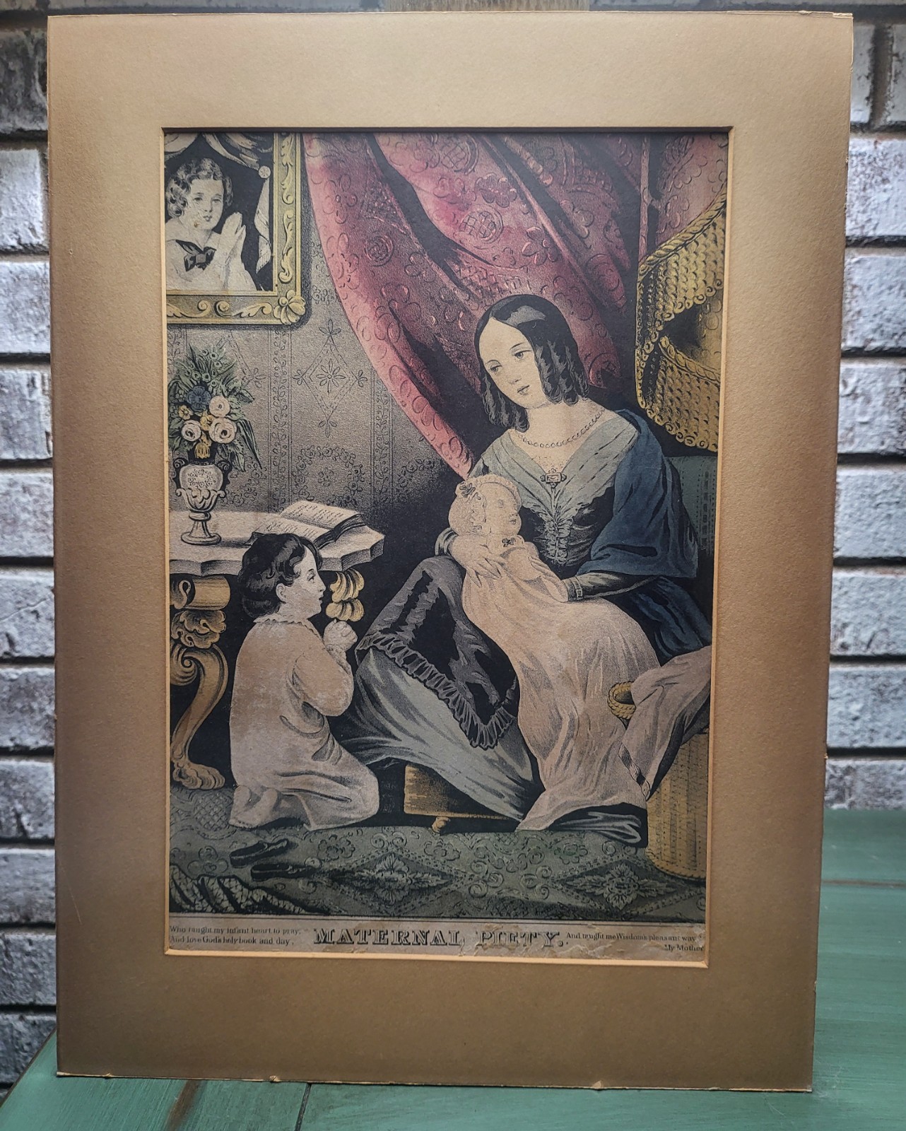 Antique N. Currier Lithograph \