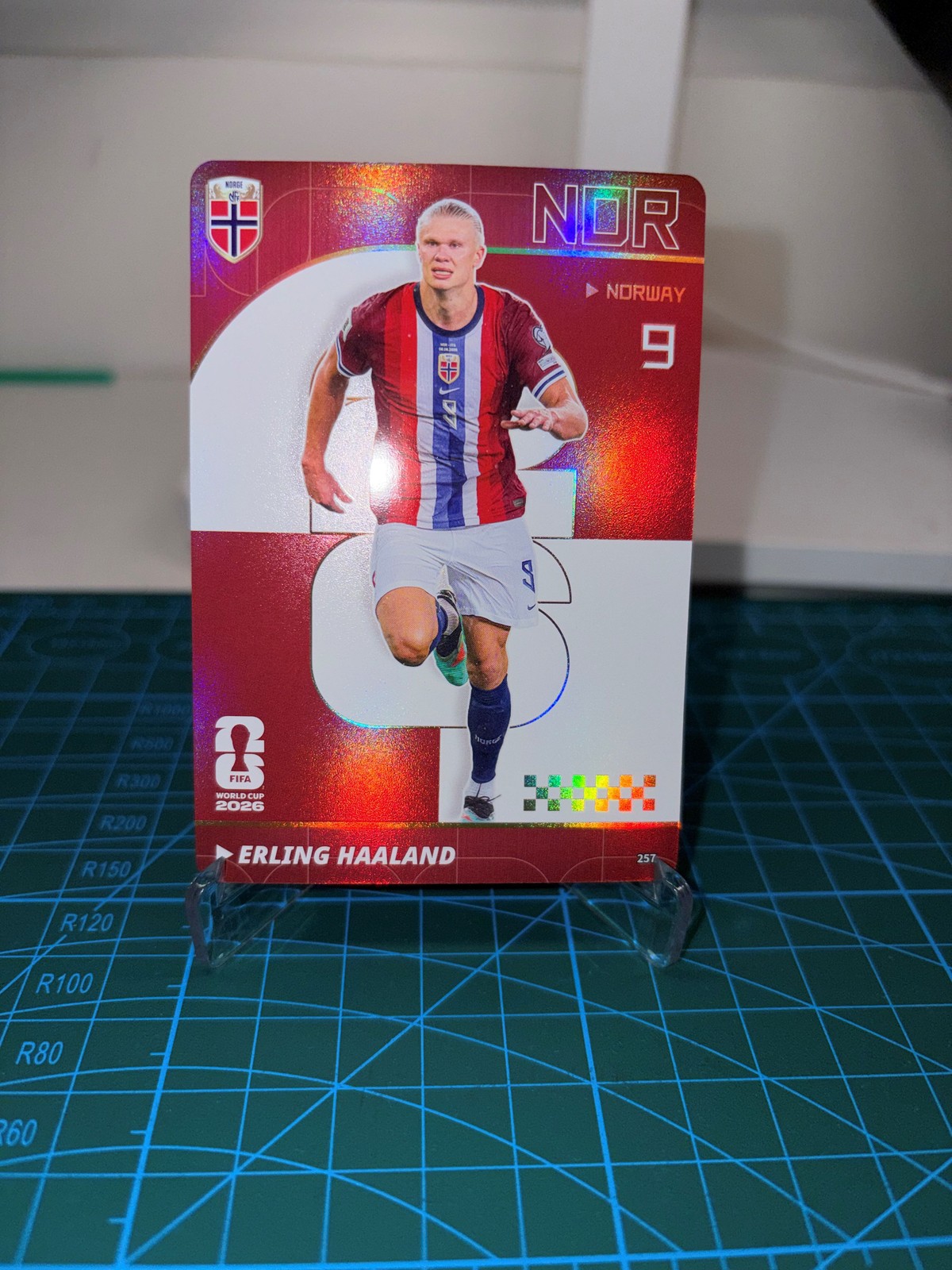2026 Football Soccer Erling Haaland Norway Red Foil Card Kayou Panini 257 2026 Football Soccer Erling Haaland Norway Red Foil Card Kayou Panini 257