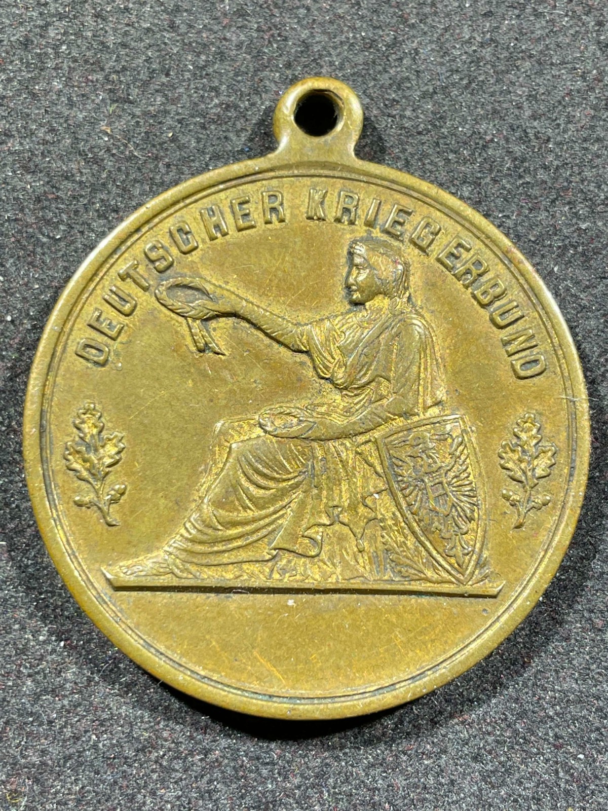 Post WW1 WWI Weimar Era German 1920s Kriegerbund Veterans Event Token Medal