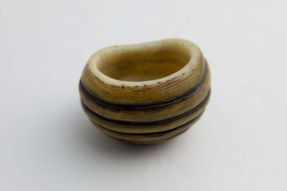 Wounaan Indian VaseTagua Carving Panama