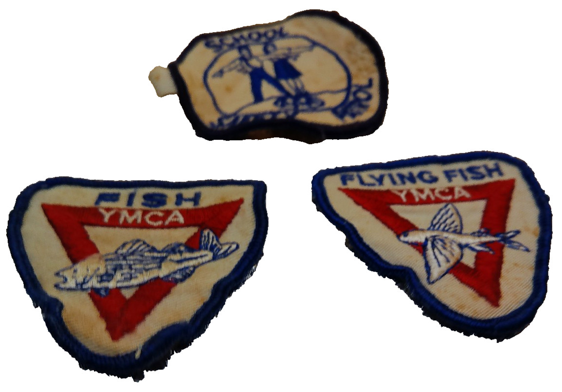 YMCA Fish Flying AAA School Safety Patrol lot 3 patch vintage YMCA Fish Flying AAA School Safety Patrol lot 3 patch vintage