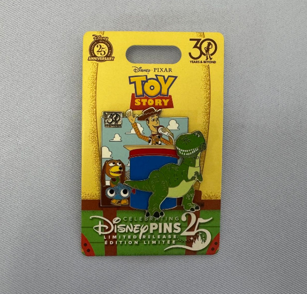 Authentic HongKong Disney Pin 25th Anniversary Story Main Badge Disneyland New Authentic HongKong Disney Pin 25th Anniversary Story Main Badge Disneyland New