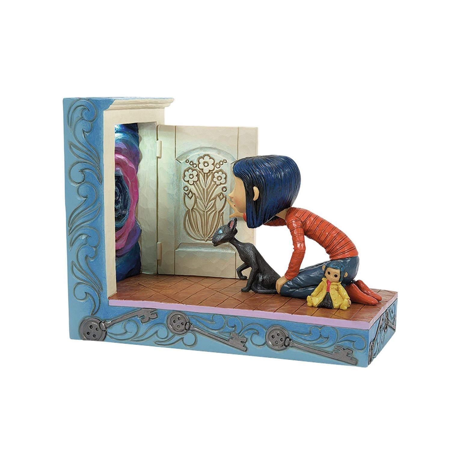 Jim Shore CORALINE KNEELING DOWN-THROUGH THE KEYHOLE LIT FIGURINE 6016426 NEW Jim Shore CORALINE KNEELING DOWN-THROUGH THE KEYHOLE LIT FIGURINE 6016426 NEW