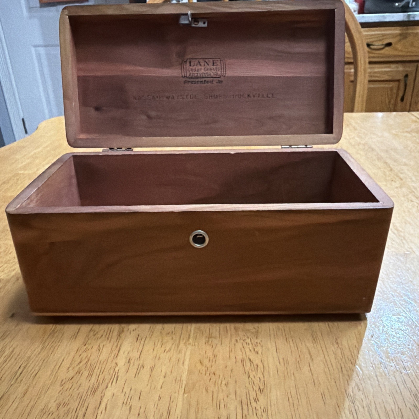 Vtg Lane Mini Cedar Jewelry Box Hope Chest Keepsake Box Salesman Sample NY