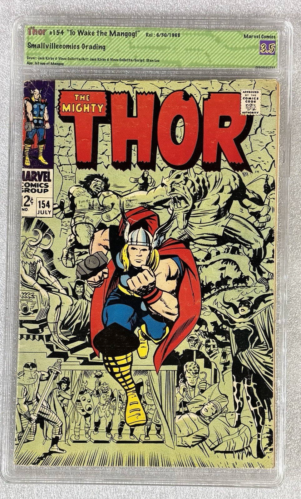 Thor #154 © July 1968, Marvel Comics  SVG 3.5 😱😎
