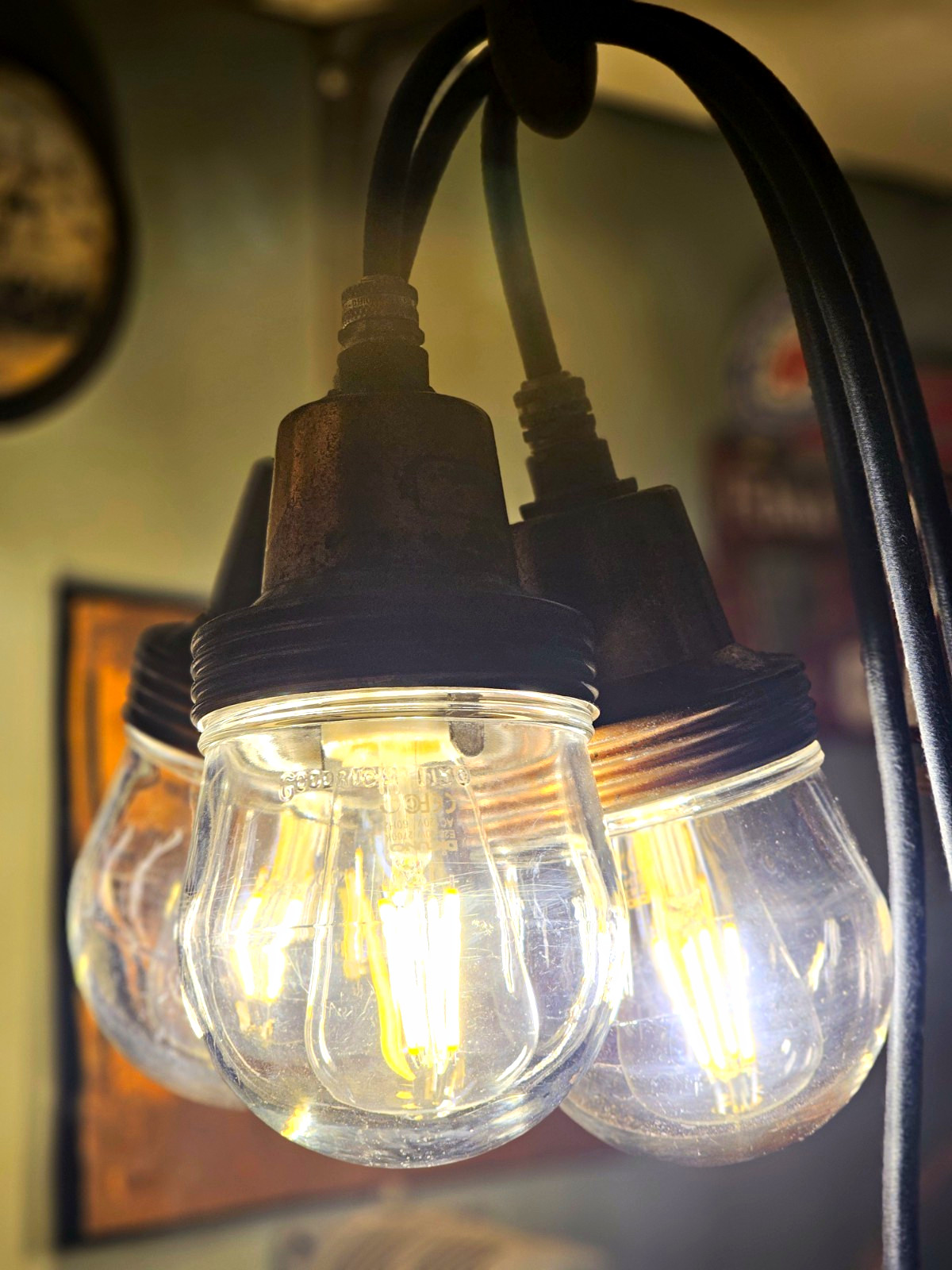 Set of 3 Goodrich 1150 Copper Vaporproof Lights with NOS Crouse-Hinds Plugs Set of 3 Goodrich 1150 Copper Vaporproof Lights with NOS Crouse-Hinds Plugs