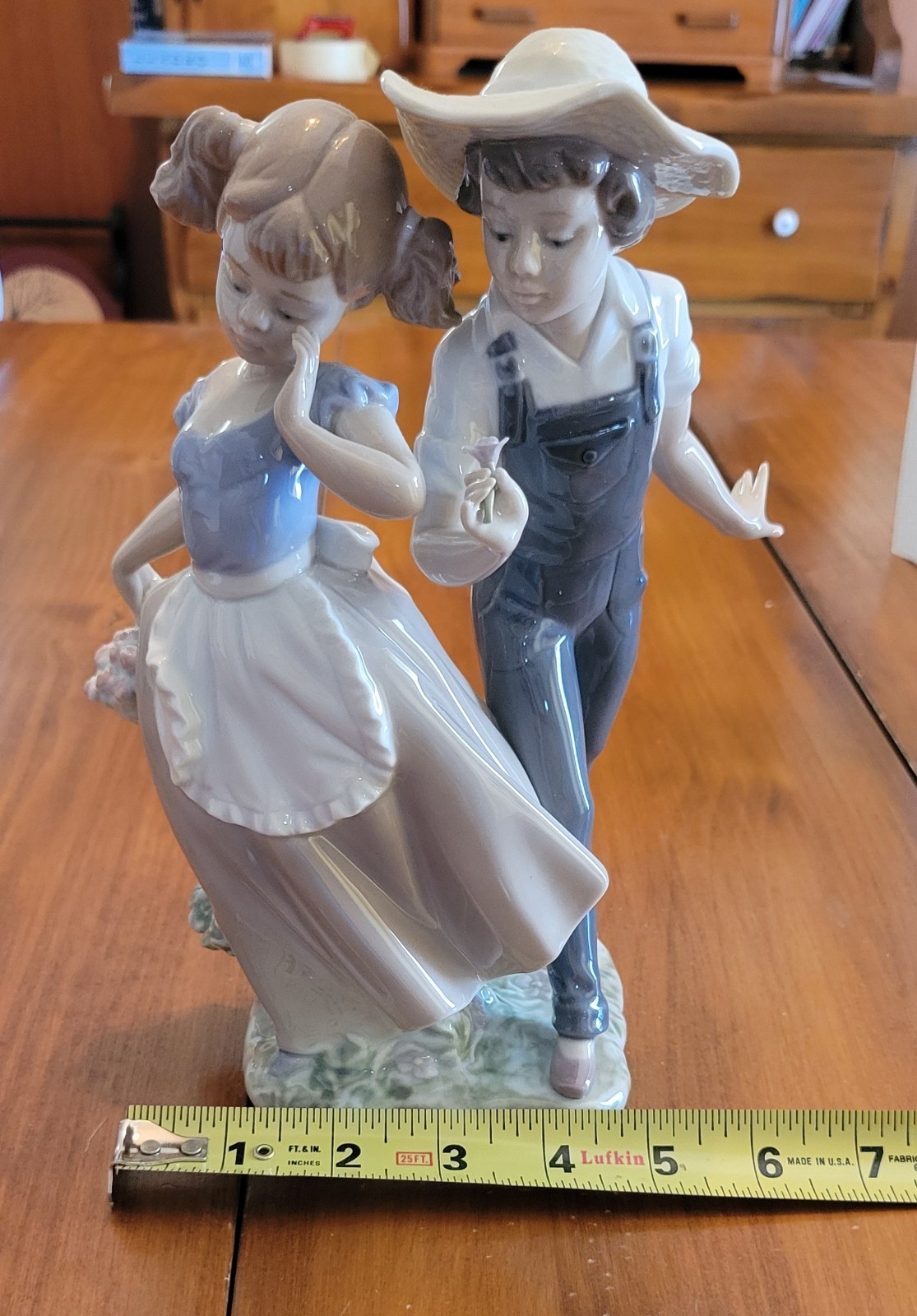 Vintage Lladro Porcelain Love in Bloom Girl and Boy #5292 - Mint + Box Vintage Lladro Porcelain Love in Bloom Girl and Boy #5292 - Mint + Box