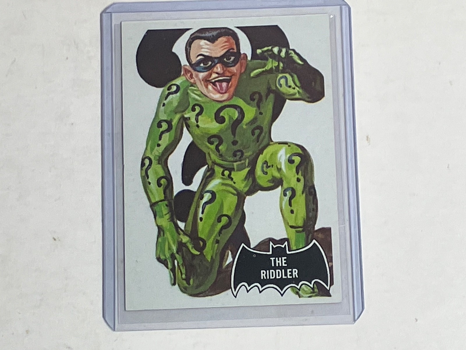 Excellent Vintage Original 1966 Batman Card #36 The Riddler