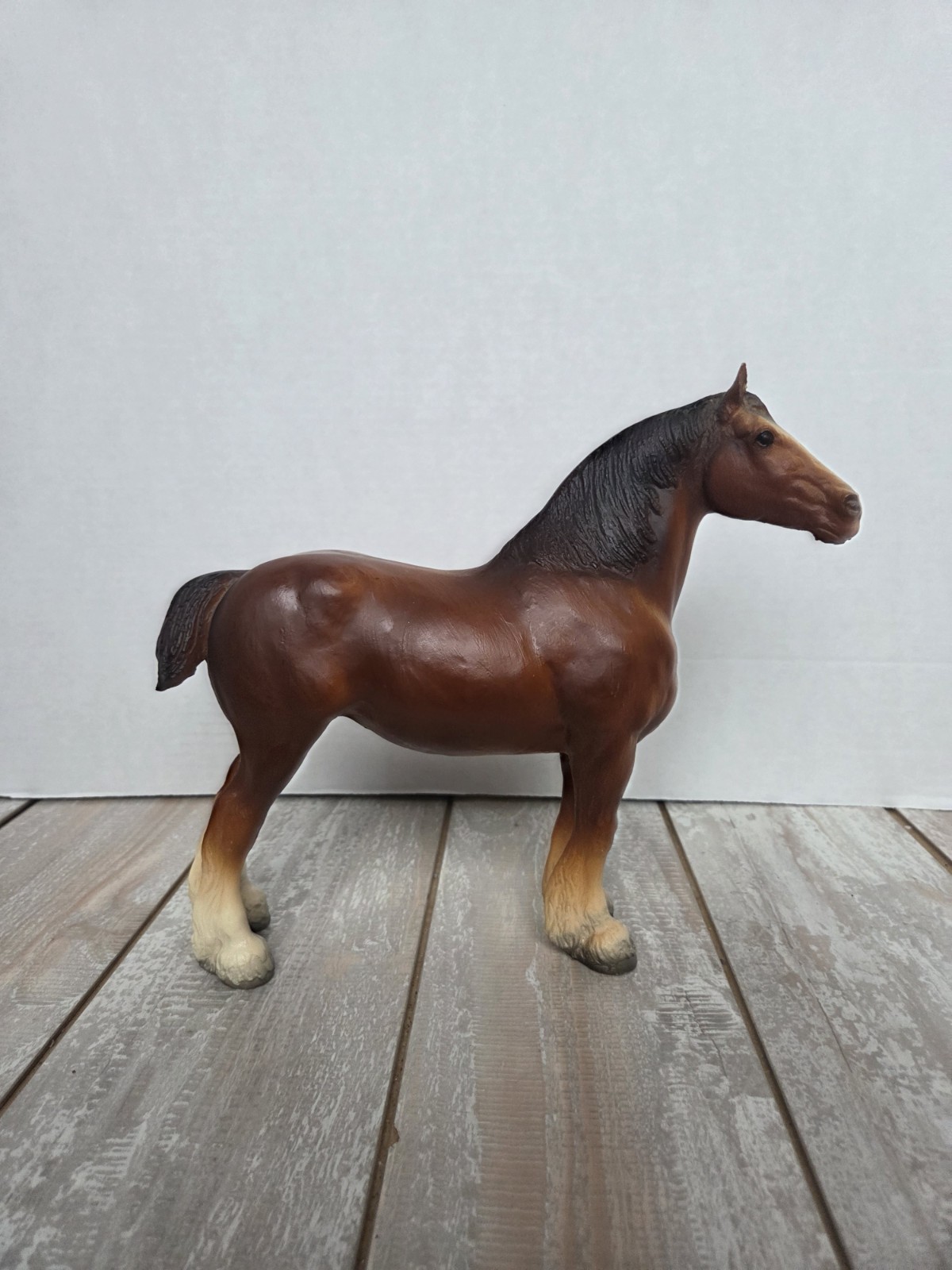 Breyer Horse #83 Clydesdale Mare 1969-1989 Chestnut Traditional Series Vintage