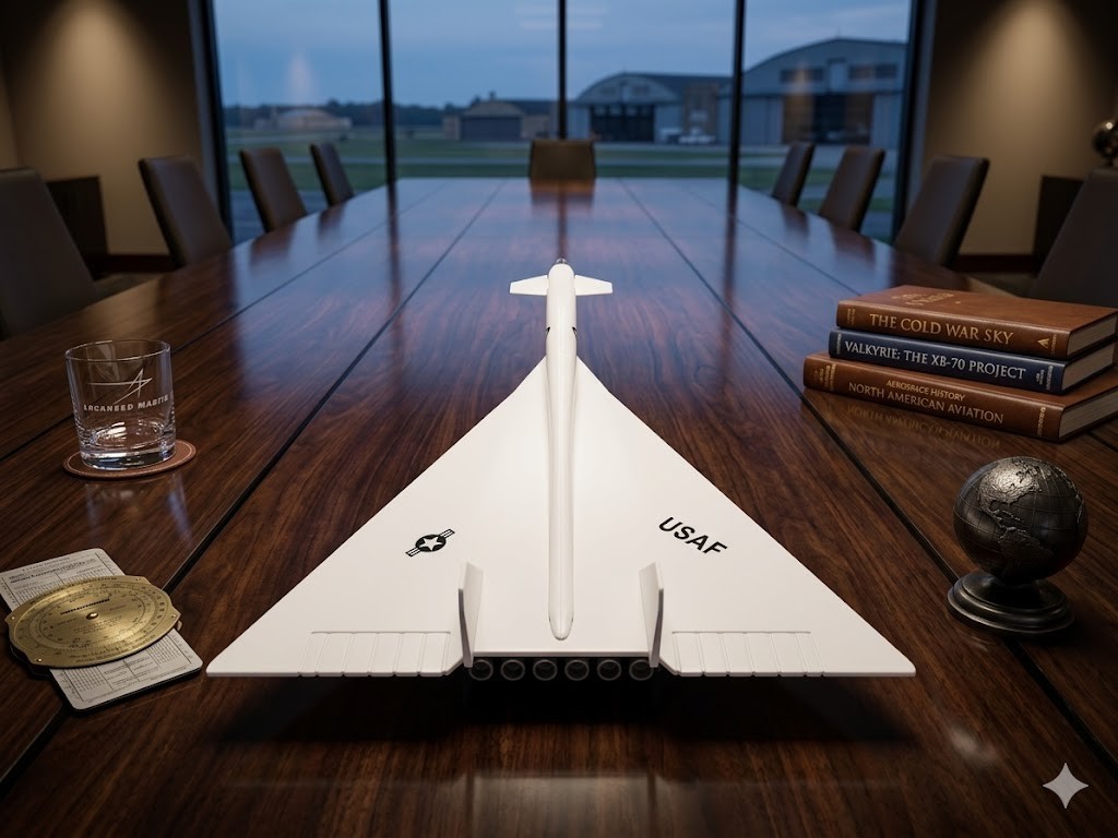 3D Printed XB-70 Valkyrie Model Airplane – Supersonic Bomber Aviation Desk Decor 3D Printed XB-70 Valkyrie Model Airplane – Supersonic Bomber Aviation Desk Decor