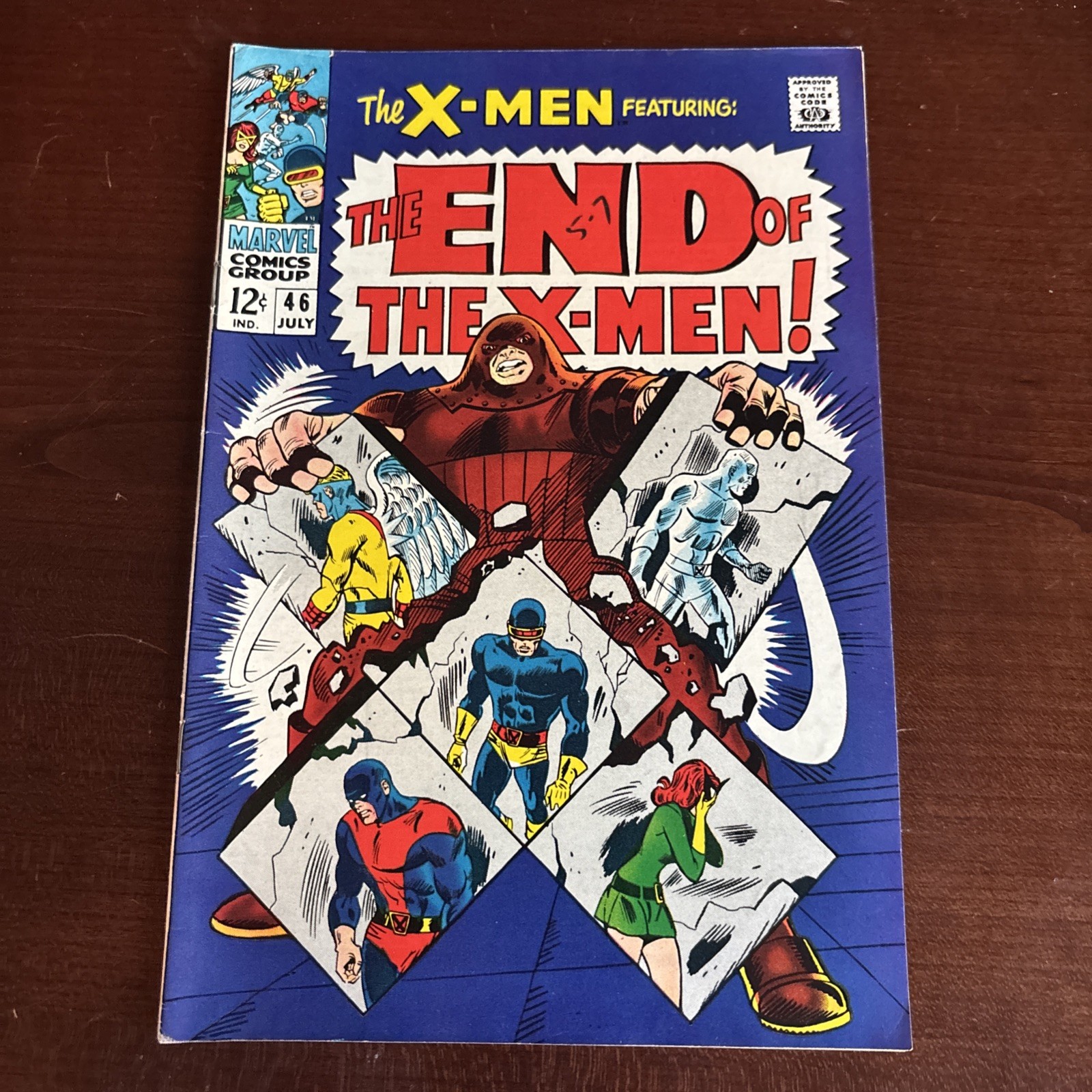 MARKED The X-Men #46 (1968) Silver Age Marvel Juggernaut Iceman Origin