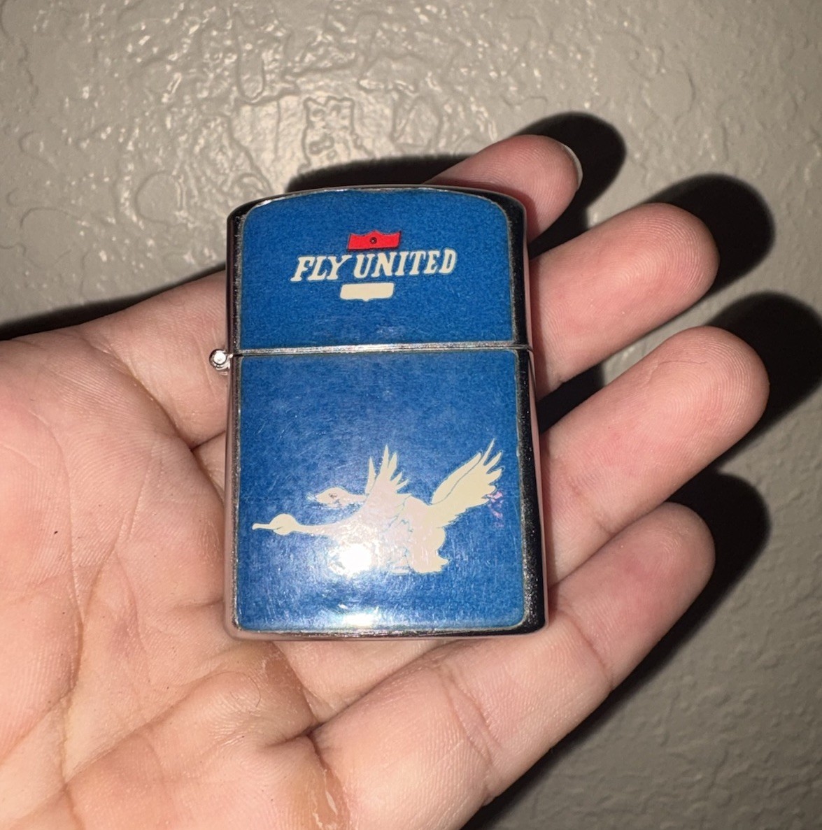 Vintage Rare Fly United Sex Graphic Penguin Japan Cigarette Lighter