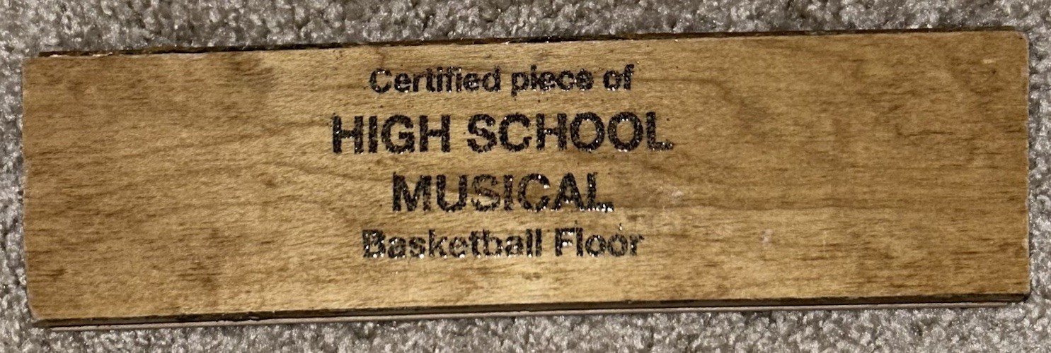 Official Disney High School Musical Prop Basketball Gym Floor Piece SCREEN USED