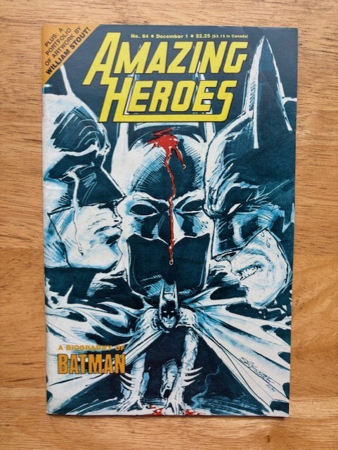 Amazing Heroes lot # 74 & 84 Comic Magazine, 1985 Amazing Heroes lot # 74 & 84 Comic Magazine, 1985