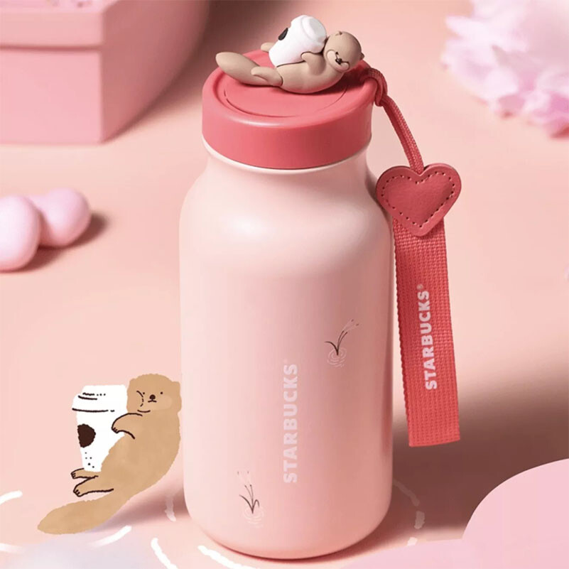 Authentic Starbucks China 2025 Valentine's Day 14oz SS Pink Cup Tumbler Authentic Starbucks China 2025 Valentine's Day 14oz SS Pink Cup Tumbler