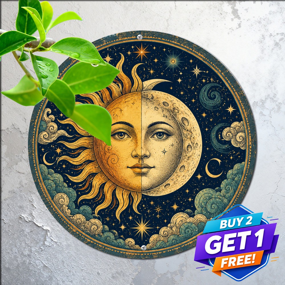 Custom Restaurant Dining Room Logo Business Template Round Metal Tin Sign Art