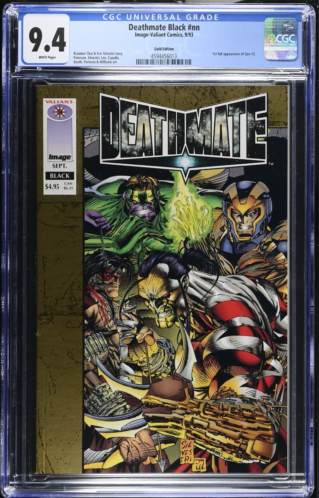 Deathmate Black GOLD Edition CGC 9.4 Key Issue 1993 FIRST APPEARANCE OF GEN 13