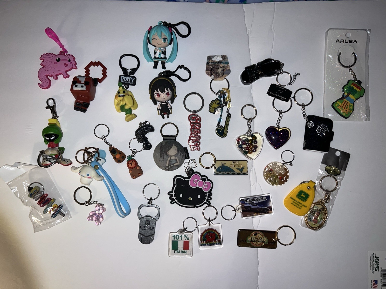 LOT OF KEY CHAINS ECLECTIC MIX