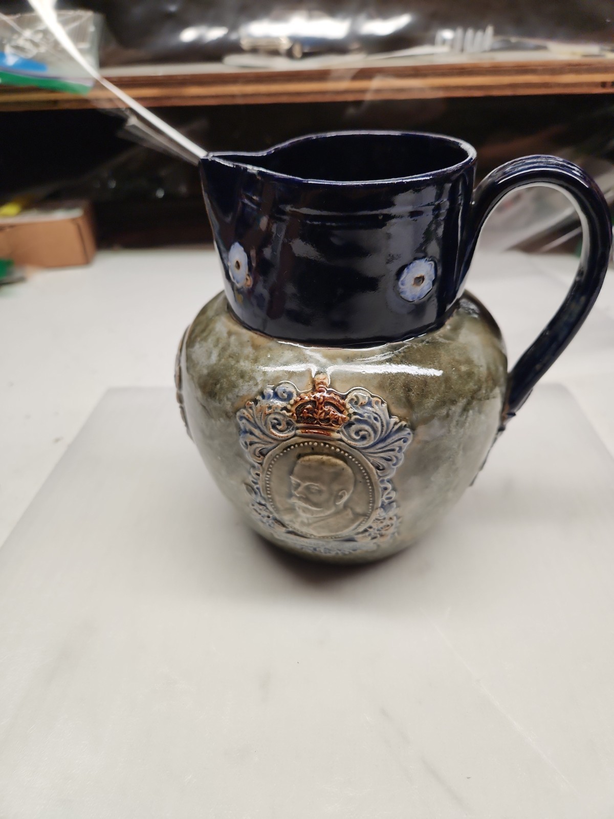 Royal Doulton 1911 Coronation  King George And Queen Mary Presentation Vase 6.5\