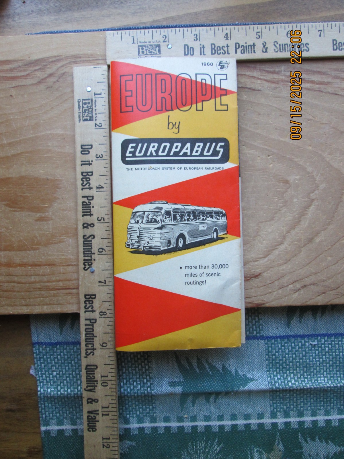 europe by Europabus Schedule 1960