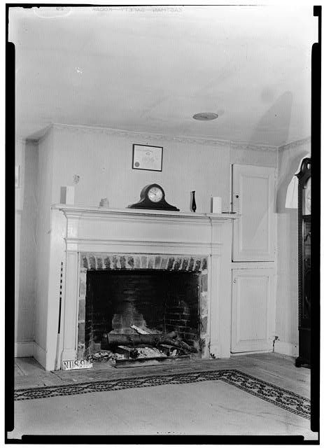 Franklin Park NJ Williamson House 1938 Interior Fireplace Detail Living Room