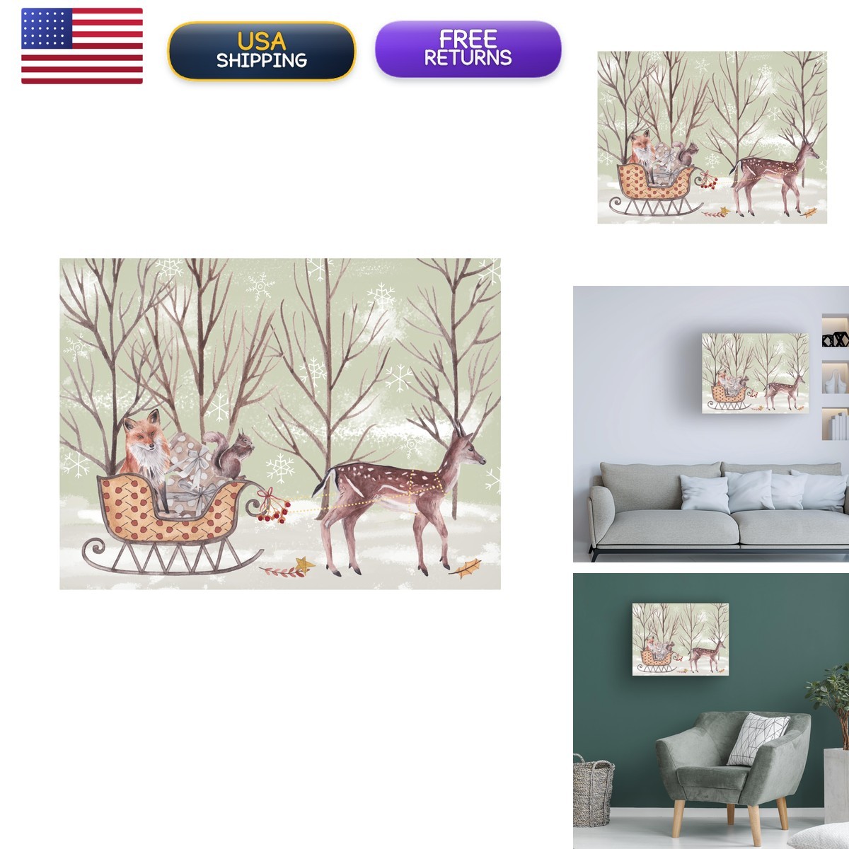 Trademark Fine Art Melissa Wang 'christmas Time I' Canvas Art Trademark Fine Art Melissa Wang 'christmas Time I' Canvas Art