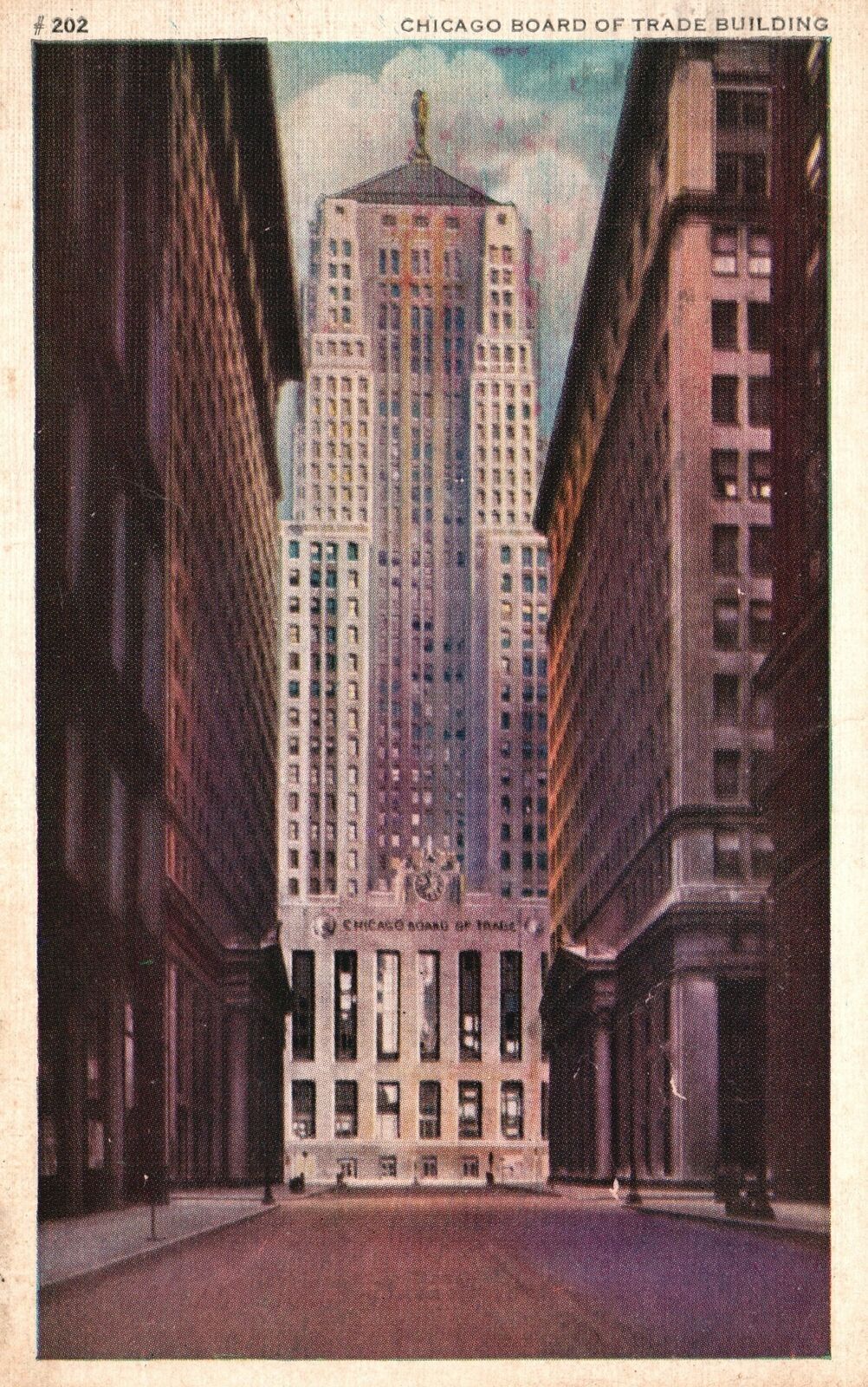 Vintage Postcard 1941 Board Of Trade Building La Salle Street Chicago Illinois Vintage Postcard 1941 Board Of Trade Building La Salle Street Chicago Illinois