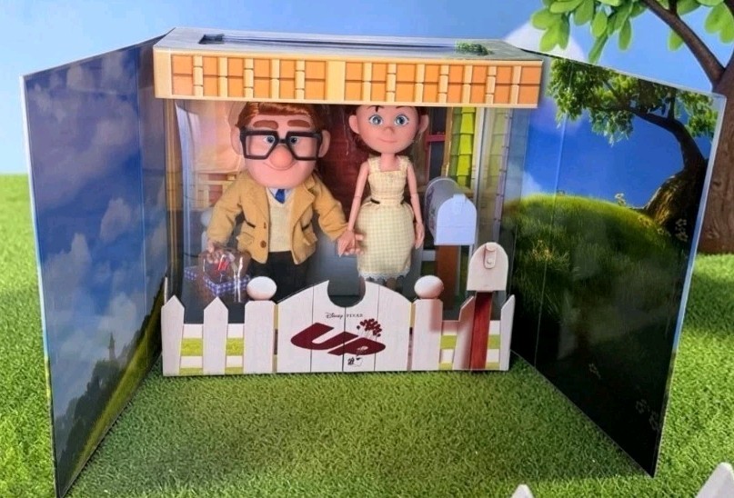 Disney Pixar UP 15th Anniversary Carl & Ellie Wedding Dolls Limited Edition NIB