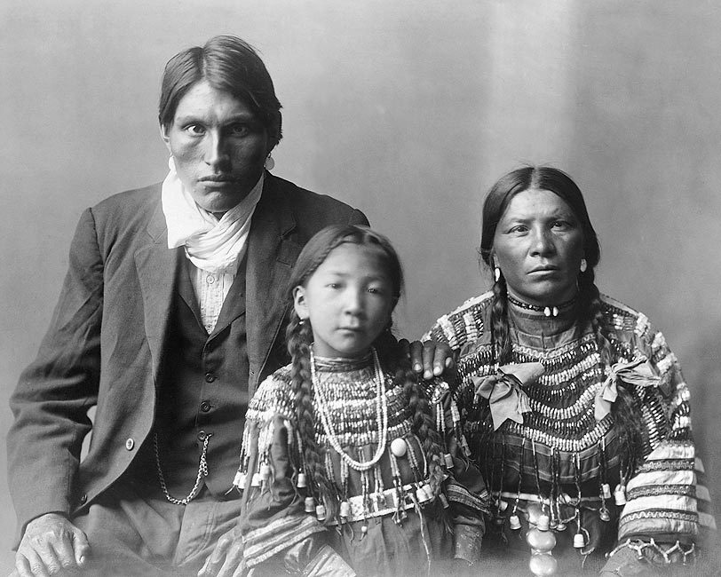 REUBEN BLACK BOY FAMILY EDWARD S. CURTIS 8x10 GLOSSY PHOTO PRINT
