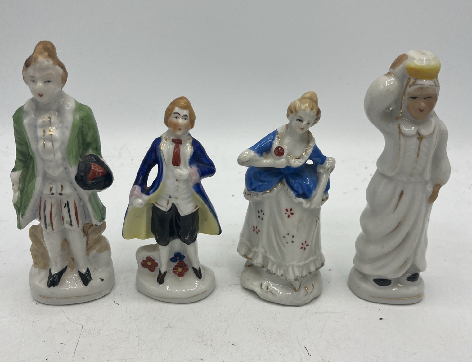 Vintage Occupied Japan Porcelain Figurine Lot 4 Victorian Colonial Figures Vintage Occupied Japan Porcelain Figurine Lot 4 Victorian Colonial Figures