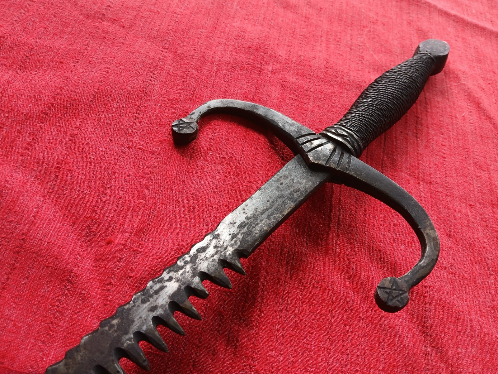Rare Antique 16th Century Spanish Sword Breaker Antique Dagger