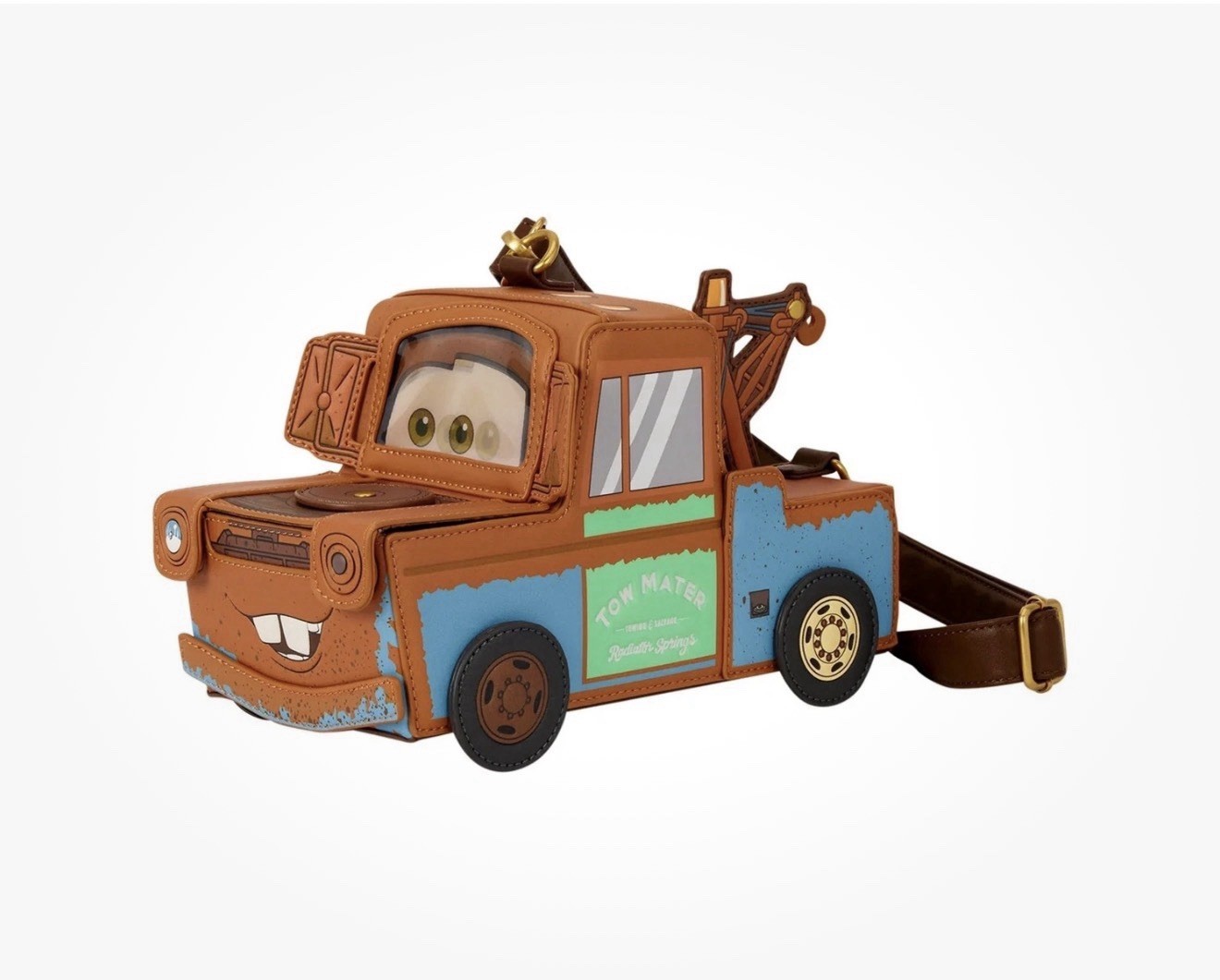 Loungefly Disney Pixar Cars Mater Figural Crossbody NWT