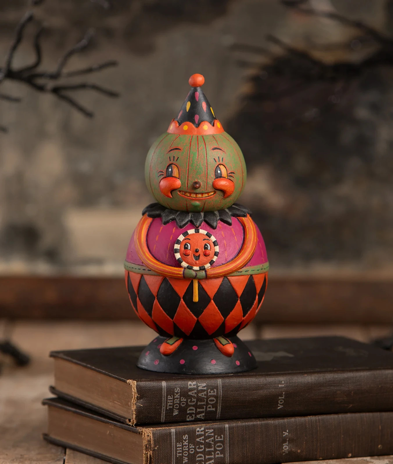 Johanna Parker (Bethany Lowe) Halloween JACKIE GREEN-O-WEEN Jar NEW