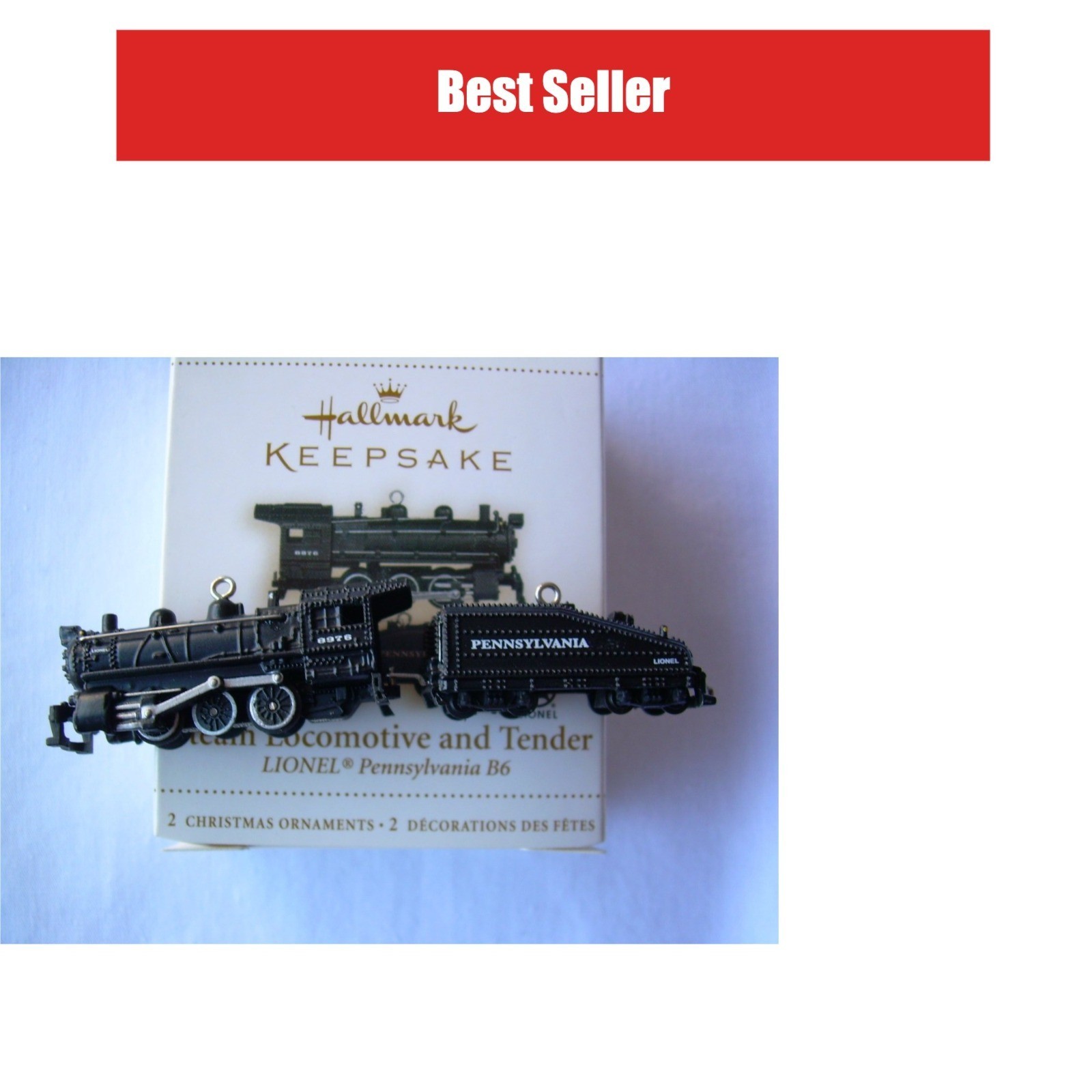 Hallmark Lionel Pennsylvania B6 Steam Locomotive Miniature Ornament Set Hallmark Lionel Pennsylvania B6 Steam Locomotive Miniature Ornament Set