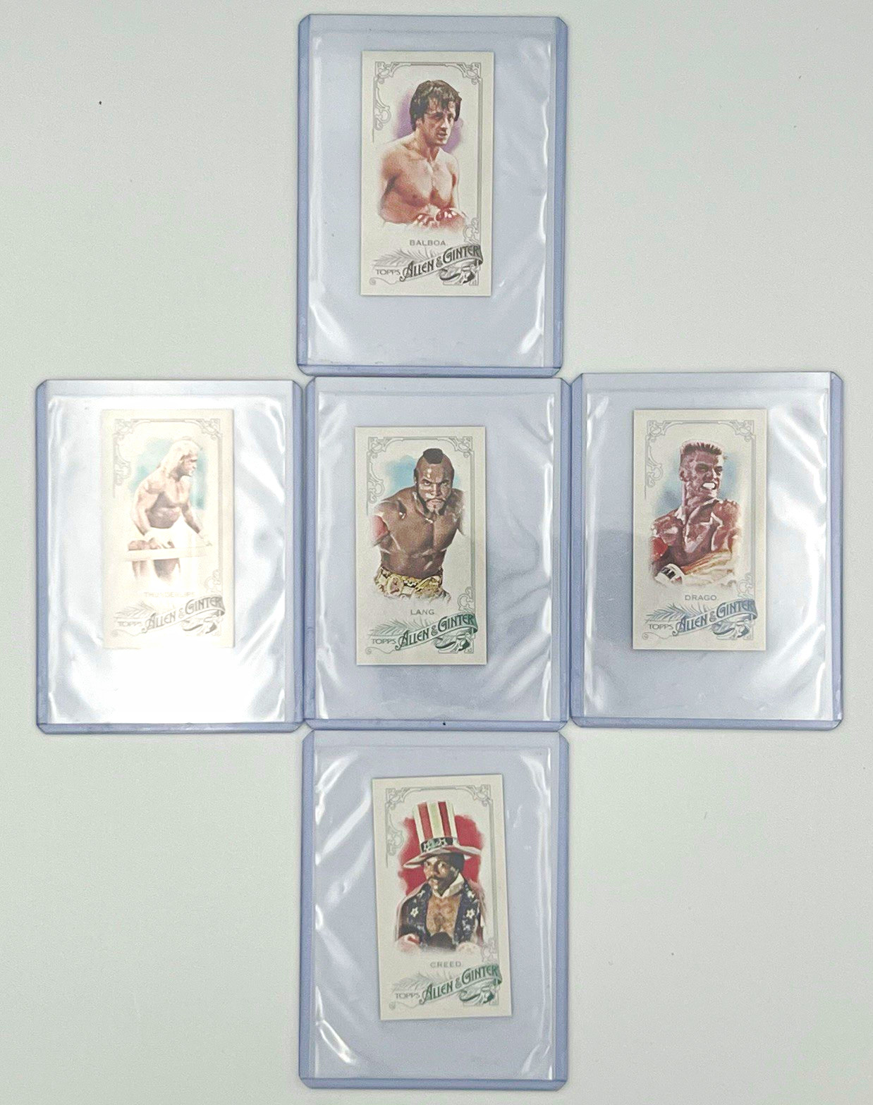 Topps 2015 Allen & Ginter Rocky Mini Card Lot 5 Balboa Creed Drago Lang
