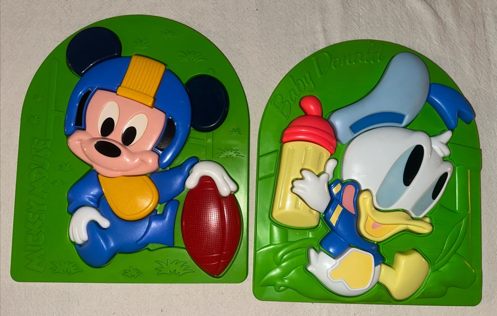 1984 ARCO Disney Babies Mickey Mouse & Baby Donald  3D Tray Puzzle