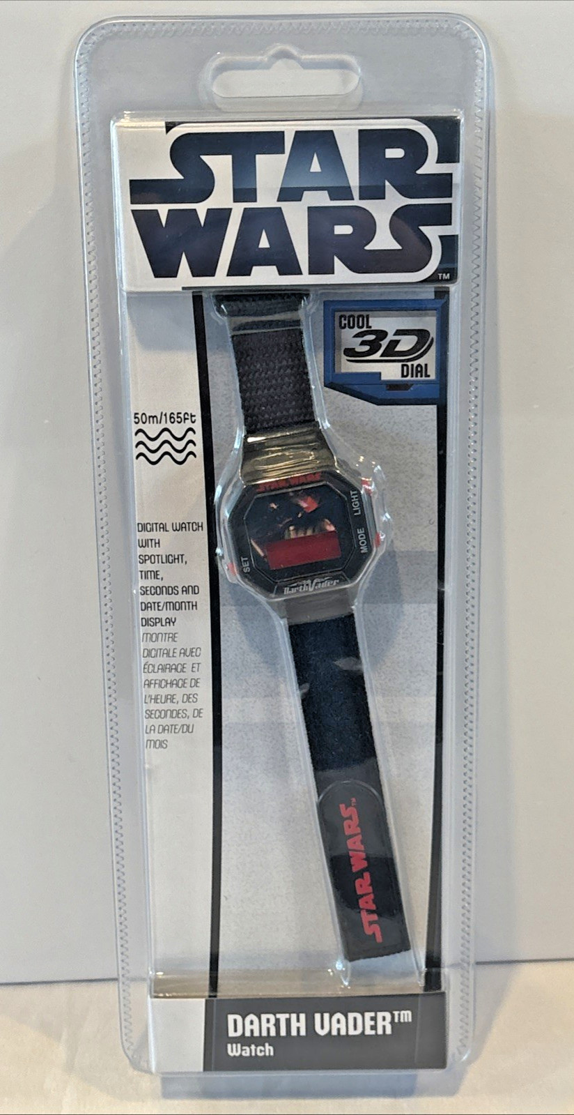 2012 Star Wars Darth Vader Cool 3D Holographic digital Watch By ClicTime NEW