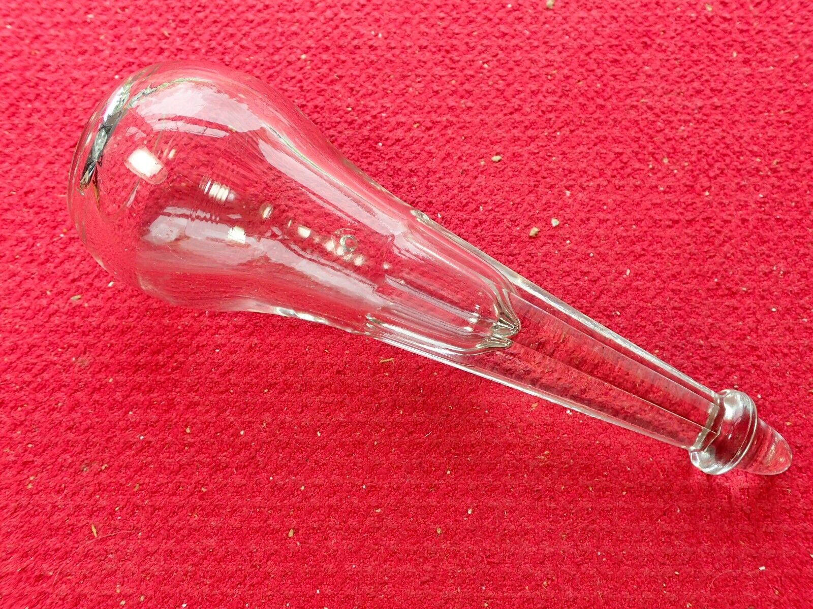 Antique Car Glass Flower Vase Early Automobile Accessory