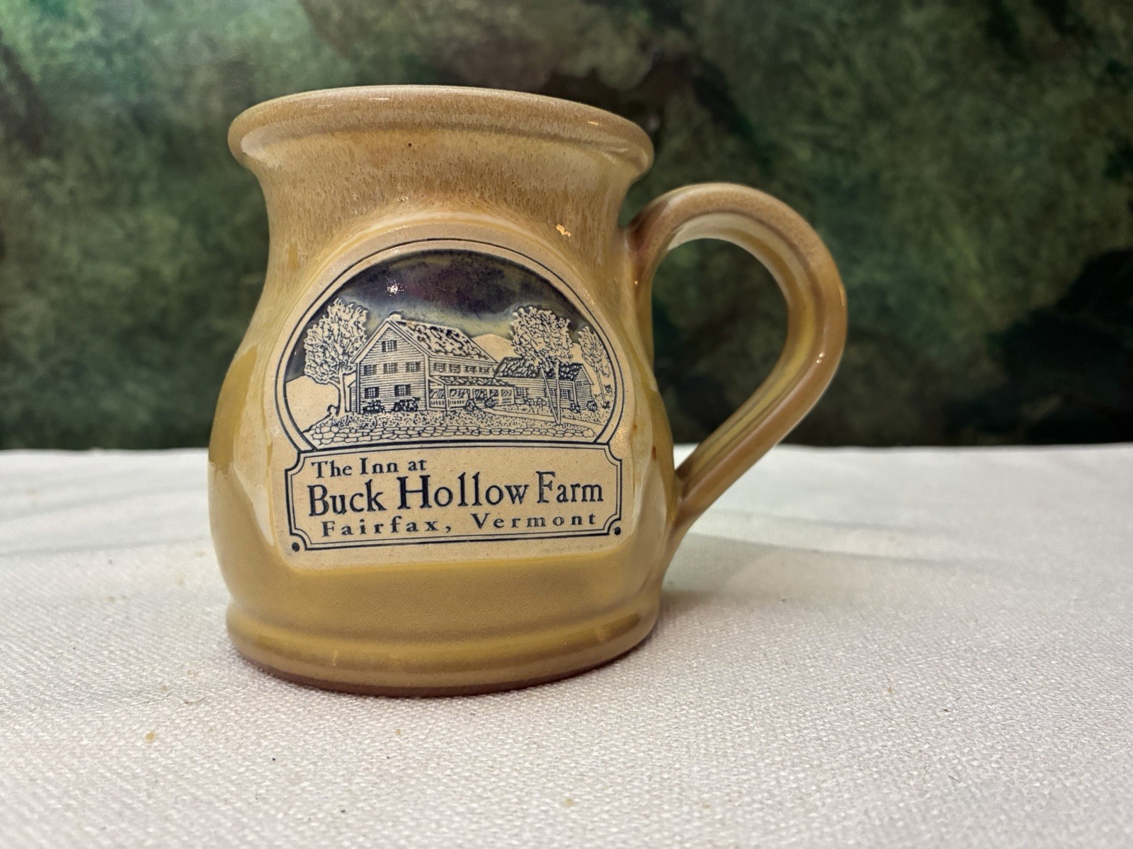 Vintage Deneen Pottery Handmade Stoneware Coffee Mug Buck Hollow Farm Fairfax VT Vintage Deneen Pottery Handmade Stoneware Coffee Mug Buck Hollow Farm Fairfax VT