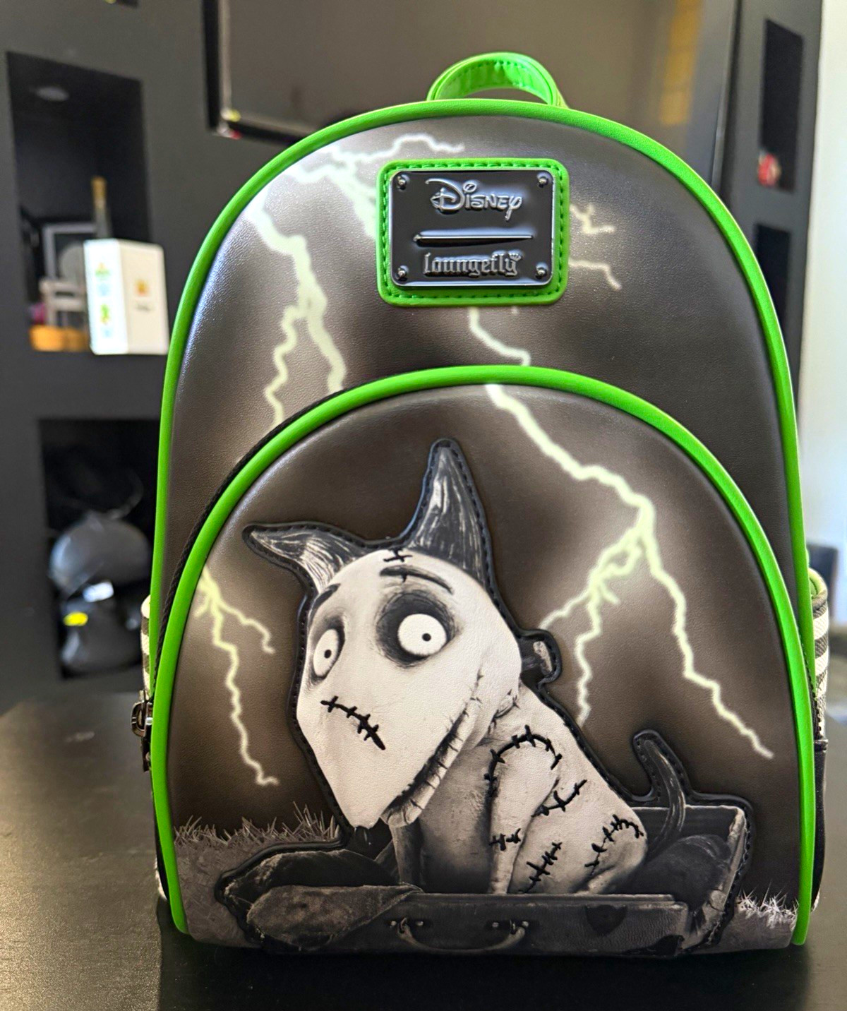 Loungefly Disney Nightmare Before Christmas Mini Backpack Black Green White