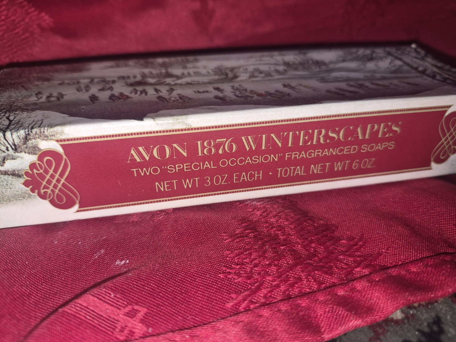 Vintage Avon 1876 Winterscapes Fragranced Soaps Set of 2 New In Box Christmas Vintage Avon 1876 Winterscapes Fragranced Soaps Set of 2 New In Box Christmas