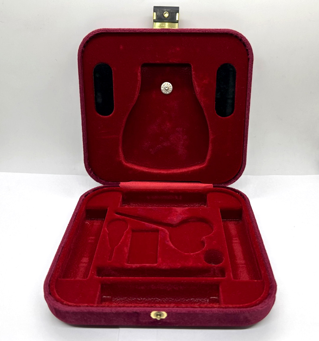 VTG GES GESCH GERMANY VELVET Empty Grooming or Sewing Kit Box VTG GES GESCH GERMANY VELVET Empty Grooming or Sewing Kit Box