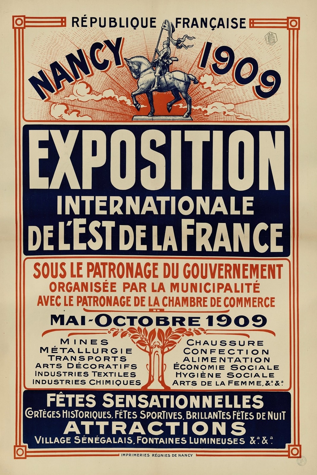✨ Nancy 1909 Exposition Poster 🗞️ 24x36