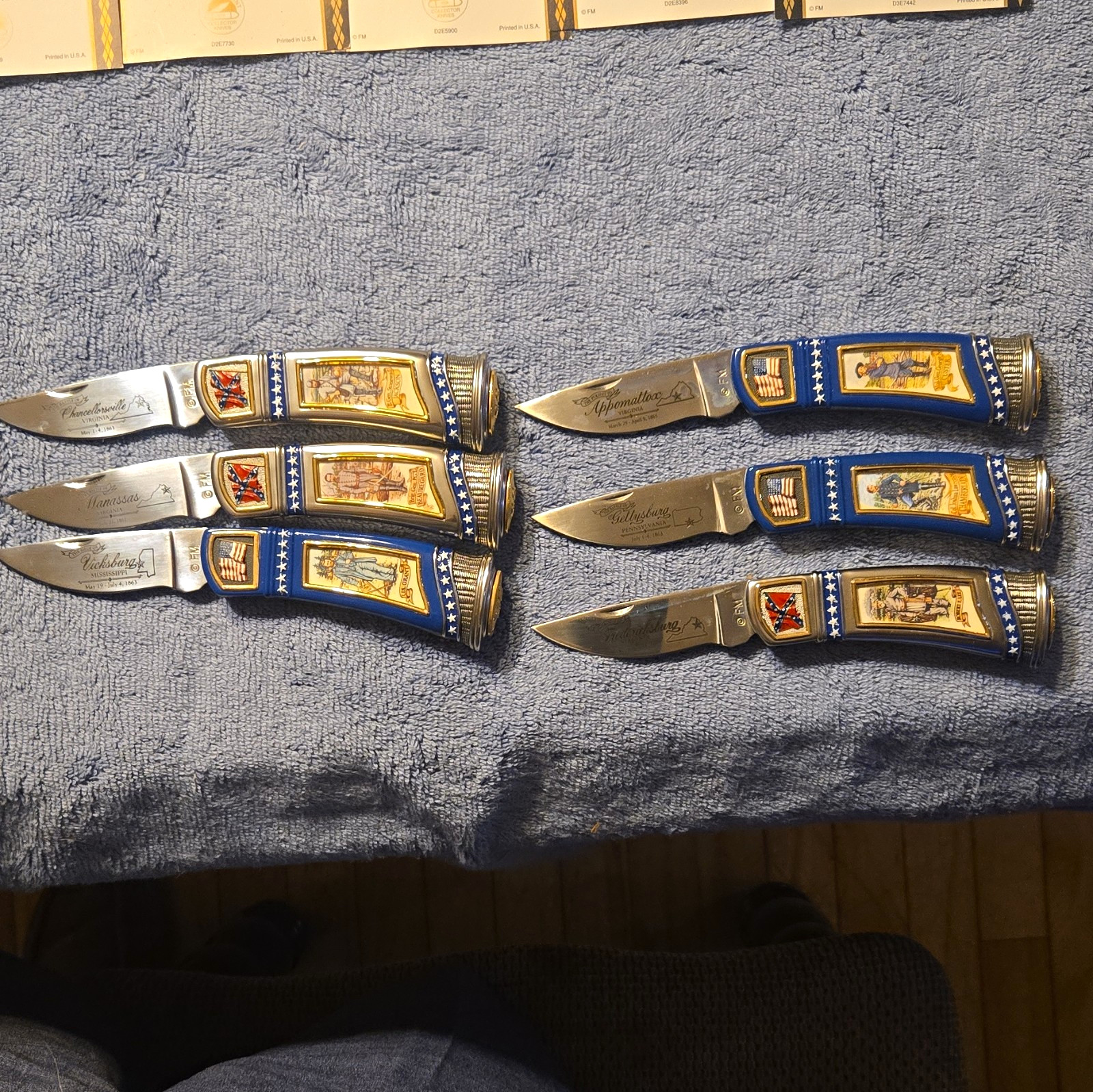 6 Franklin Mint Collectors Knives The Civil War Library And Museum Collection 6 Franklin Mint Collectors Knives The Civil War Library And Museum Collection